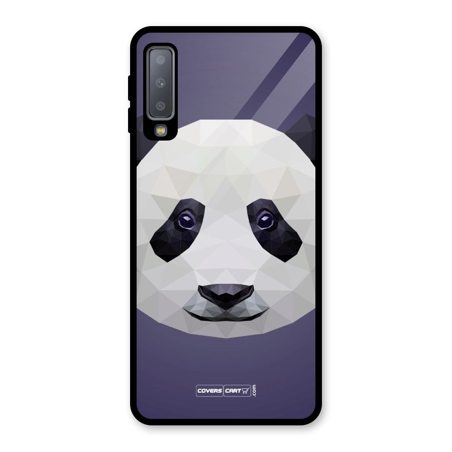 Polygon Panda Glass Back Case for Galaxy A7 (2018)