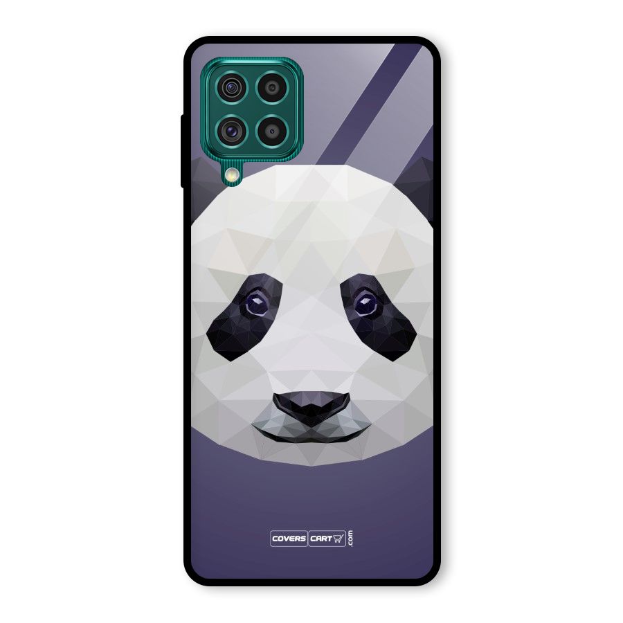 Polygon Panda Glass Back Case for Galaxy F62