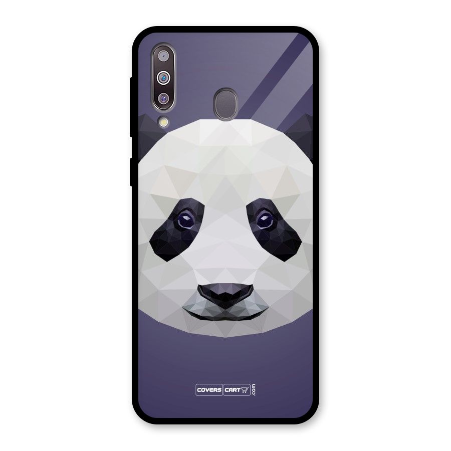 Polygon Panda Glass Back Case for Galaxy M30