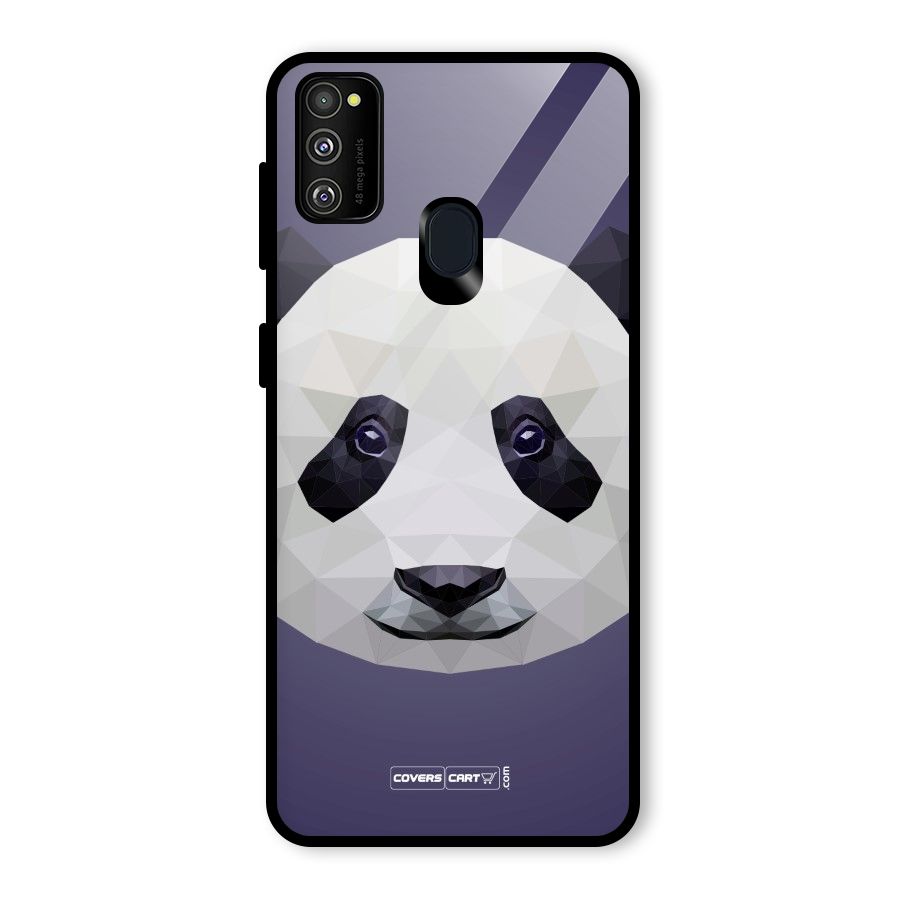 Polygon Panda Glass Back Case for Galaxy M30s