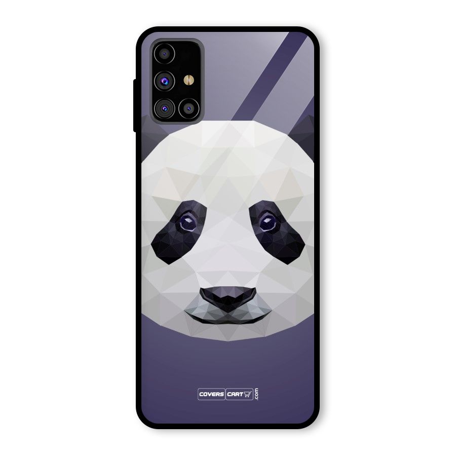 Polygon Panda Glass Back Case for Galaxy M31s