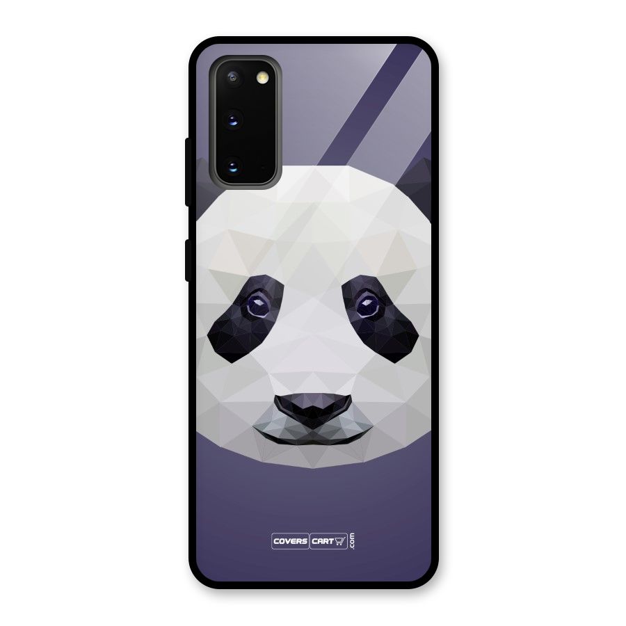 Polygon Panda Glass Back Case for Galaxy S20