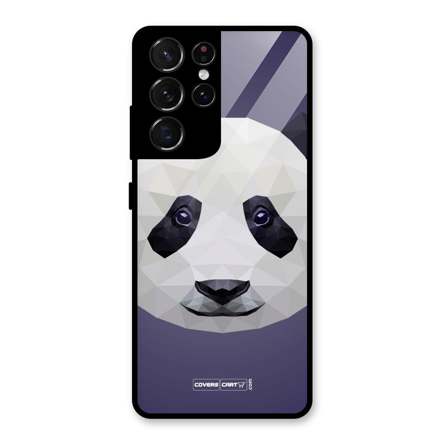Polygon Panda Glass Back Case for Galaxy S21 Ultra 5G