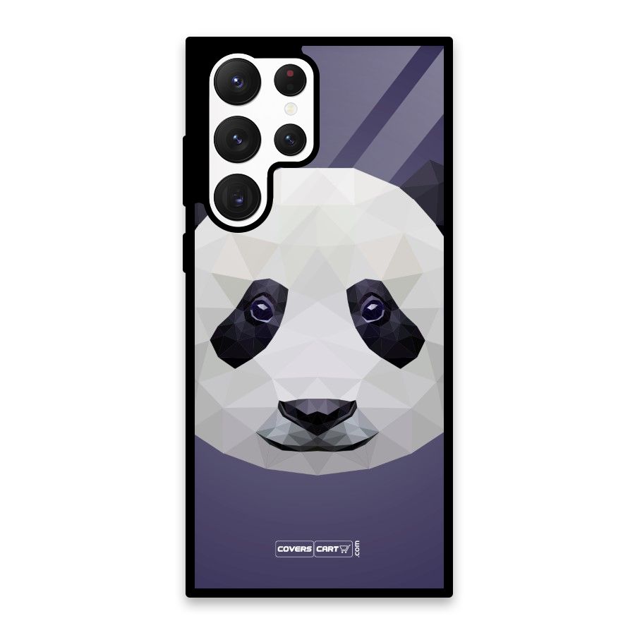 Polygon Panda Glass Back Case for Galaxy S22 Ultra 5G