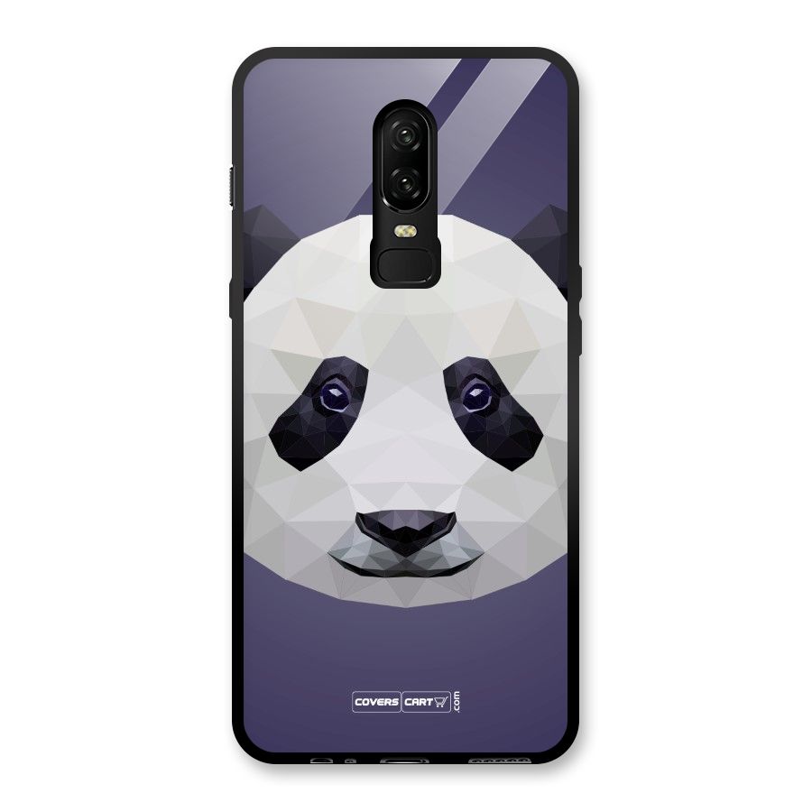 Polygon Panda Glass Back Case for OnePlus 6