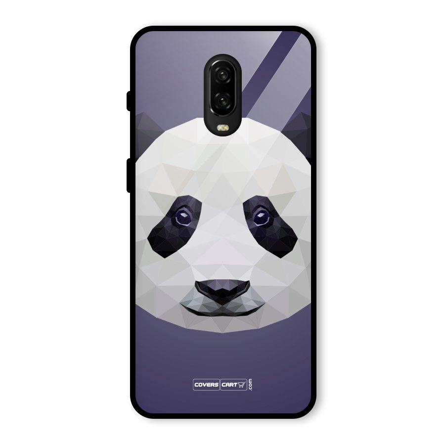 Polygon Panda Glass Back Case for OnePlus 6T