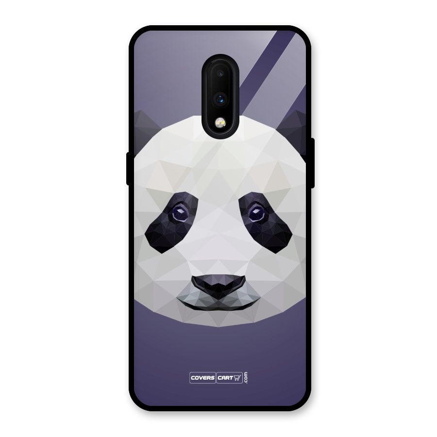 Polygon Panda Glass Back Case for OnePlus 7