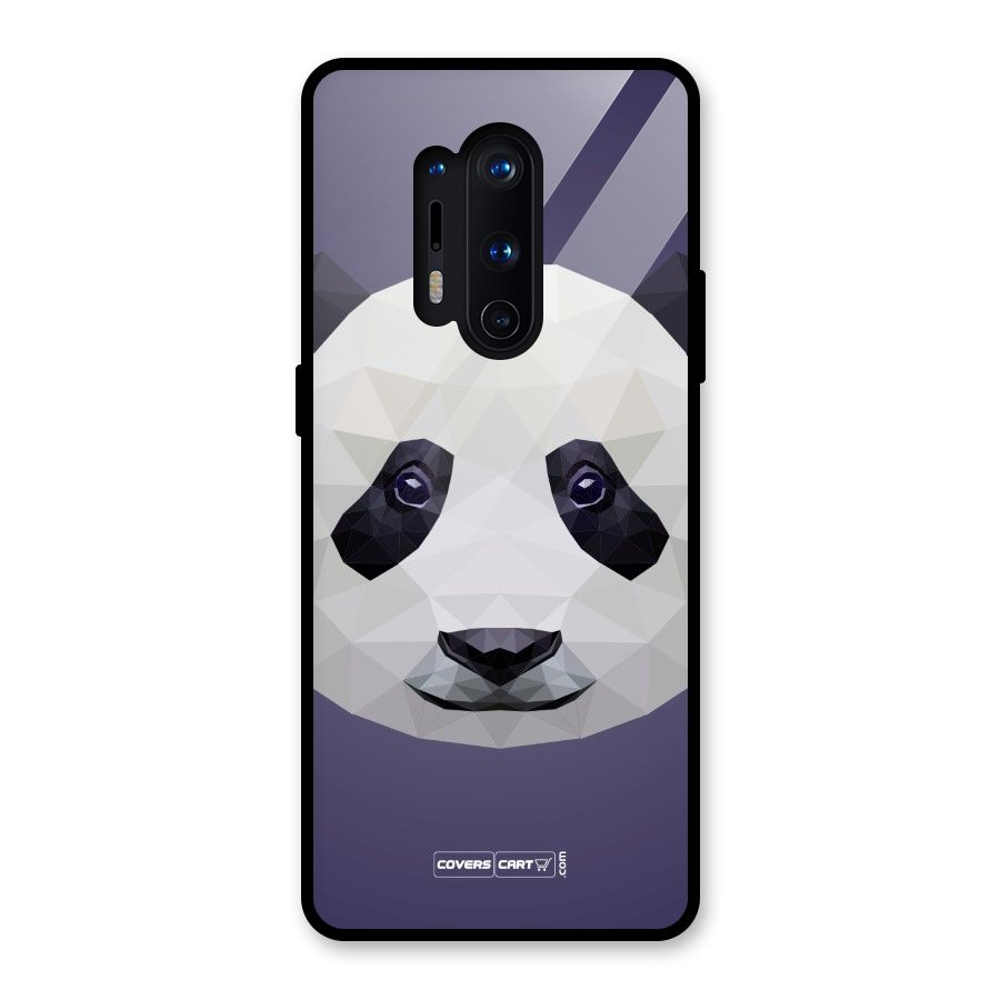 Polygon Panda Glass Back Case for OnePlus 8 Pro