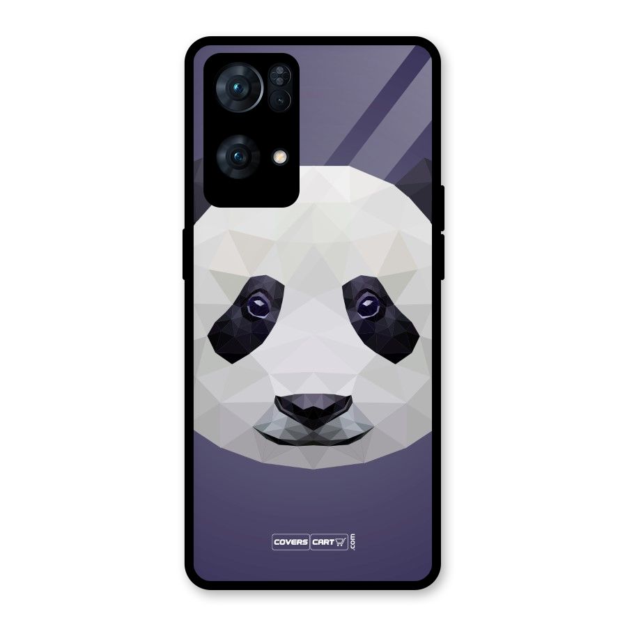 Polygon Panda Glass Back Case for Oppo Reno7 Pro 5G