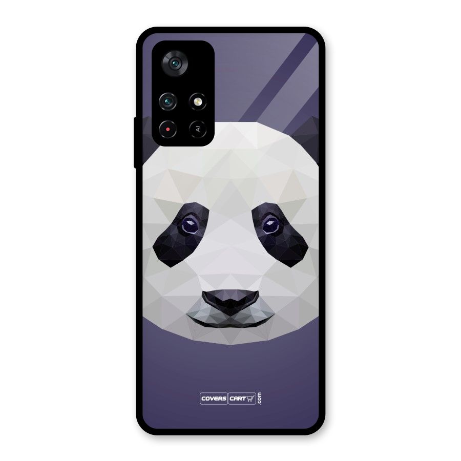 Polygon Panda Glass Back Case for Poco M4 Pro 5G