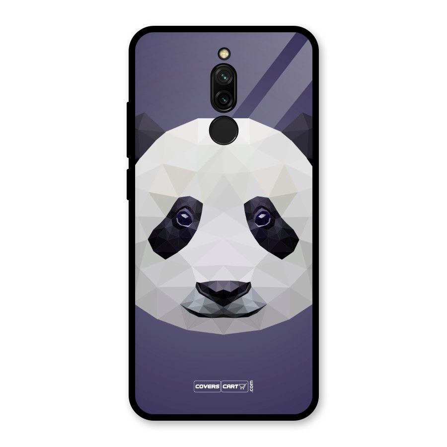 Polygon Panda Glass Back Case for Redmi 8