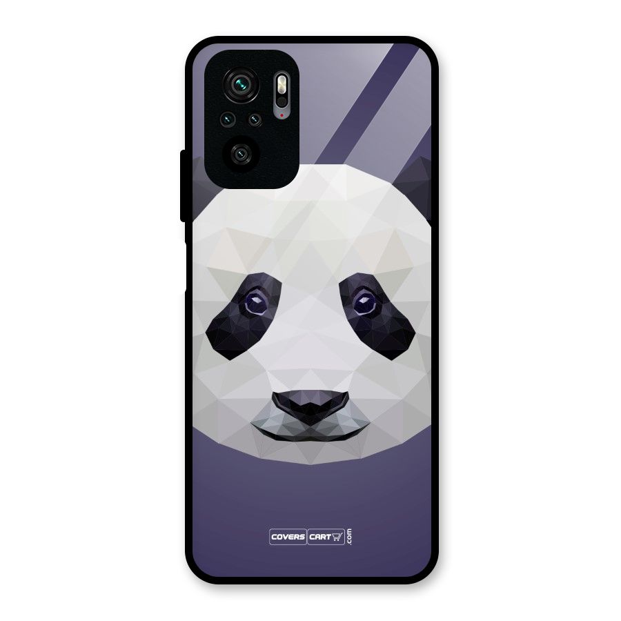 Polygon Panda Glass Back Case for Redmi Note 10S