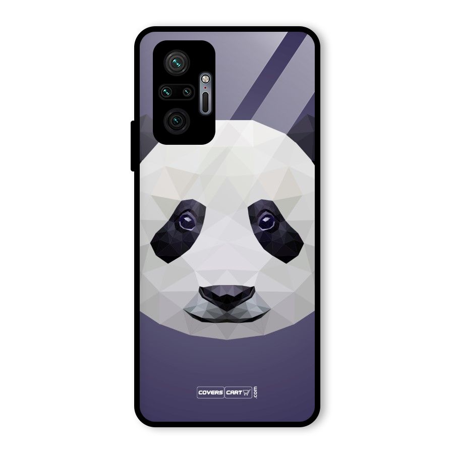 Polygon Panda Glass Back Case for Redmi Note 10 Pro