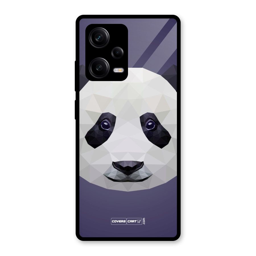 Polygon Panda Glass Back Case for Redmi Note 12 Pro