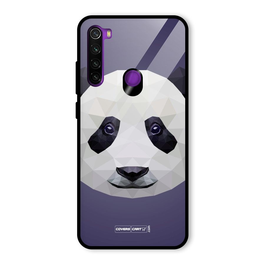 Polygon Panda Glass Back Case for Redmi Note 8