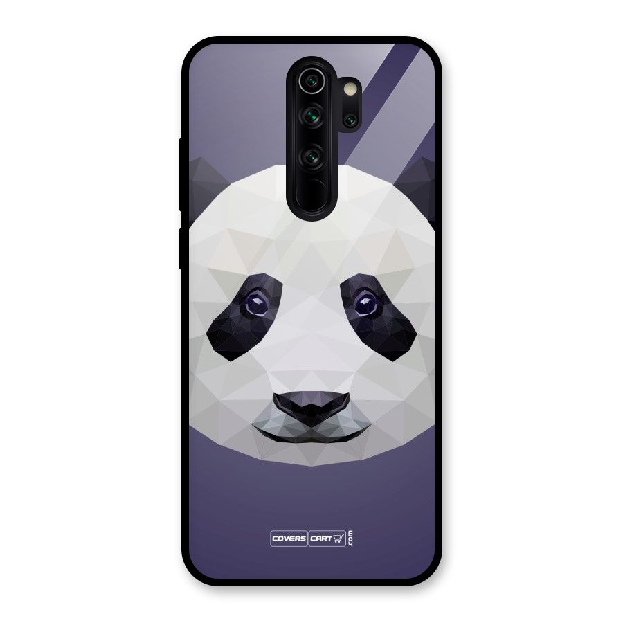 Polygon Panda Glass Back Case for Redmi Note 8 Pro