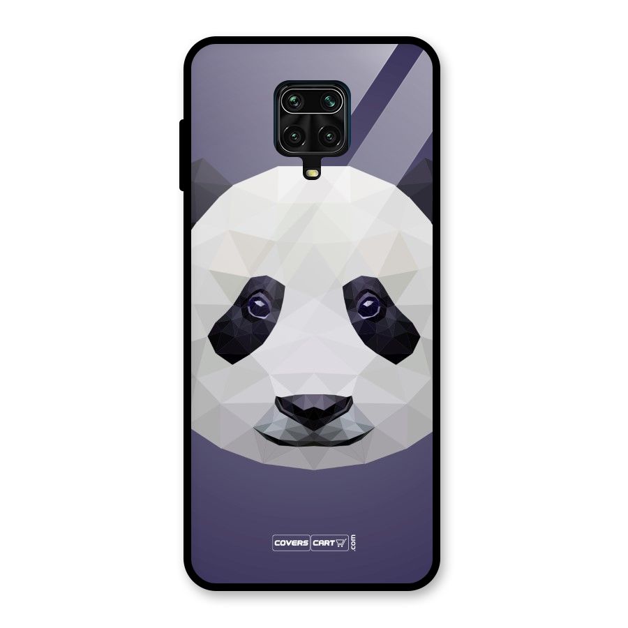 Polygon Panda Glass Back Case for Redmi Note 9 Pro