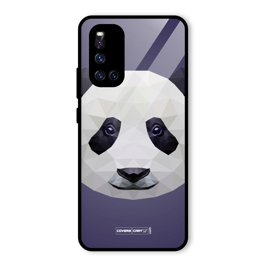 Polygon Panda Glass Back Case for Vivo V19