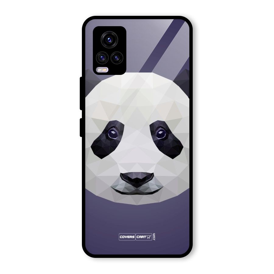 Polygon Panda Glass Back Case for Vivo V20