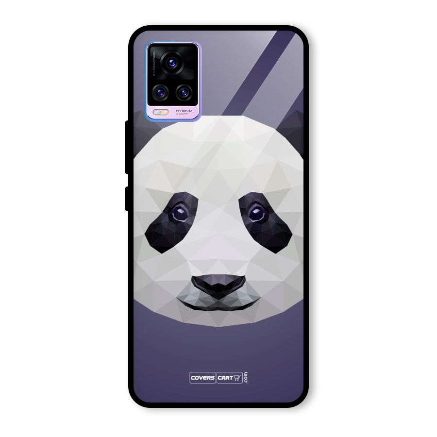 Polygon Panda Glass Back Case for Vivo V20 Pro