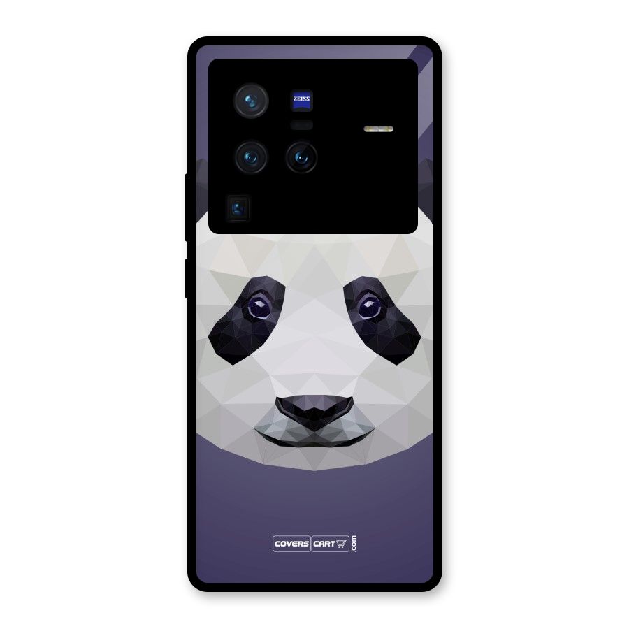 Polygon Panda Glass Back Case for Vivo X80 Pro