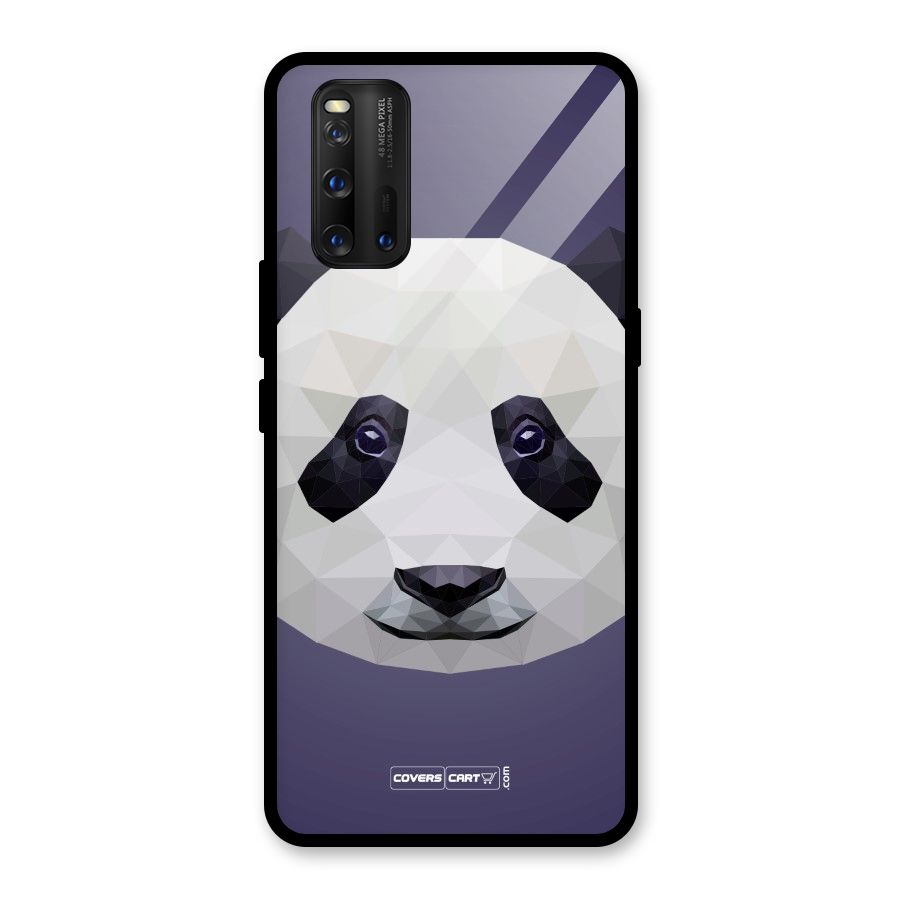 Polygon Panda Glass Back Case for Vivo iQOO 3