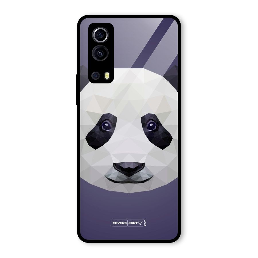 Polygon Panda Glass Back Case for Vivo iQOO Z3