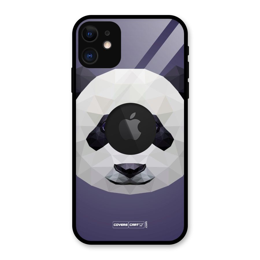 Polygon Panda Glass Back Case for iPhone 11 Logo Cut