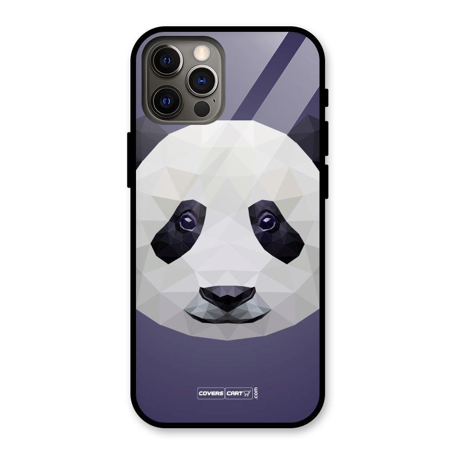 Polygon Panda Glass Back Case for iPhone 12 Pro