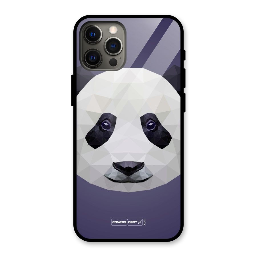 Polygon Panda Glass Back Case for iPhone 12 Pro Max