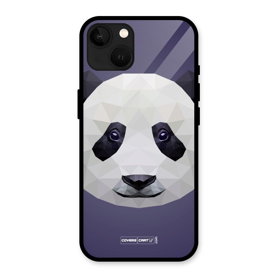 Polygon Panda Glass Back Case for iPhone 13