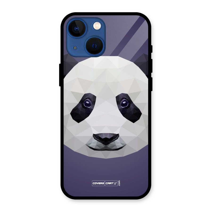 Polygon Panda Glass Back Case for iPhone 13 Mini