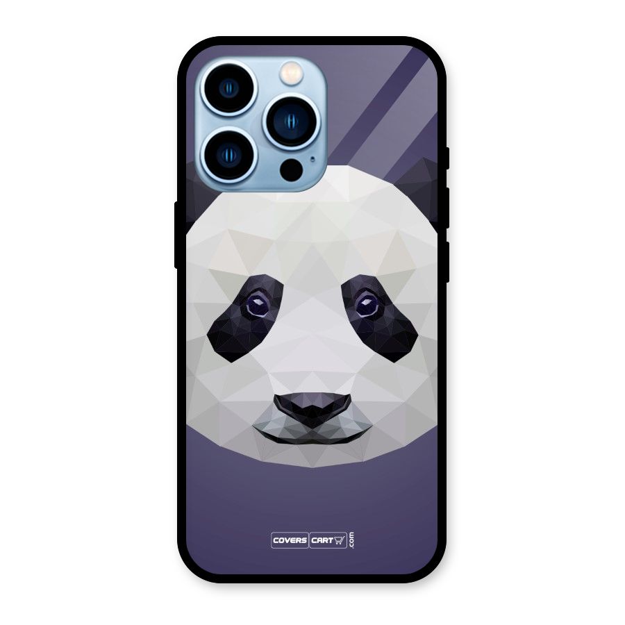 Polygon Panda Glass Back Case for iPhone 13 Pro