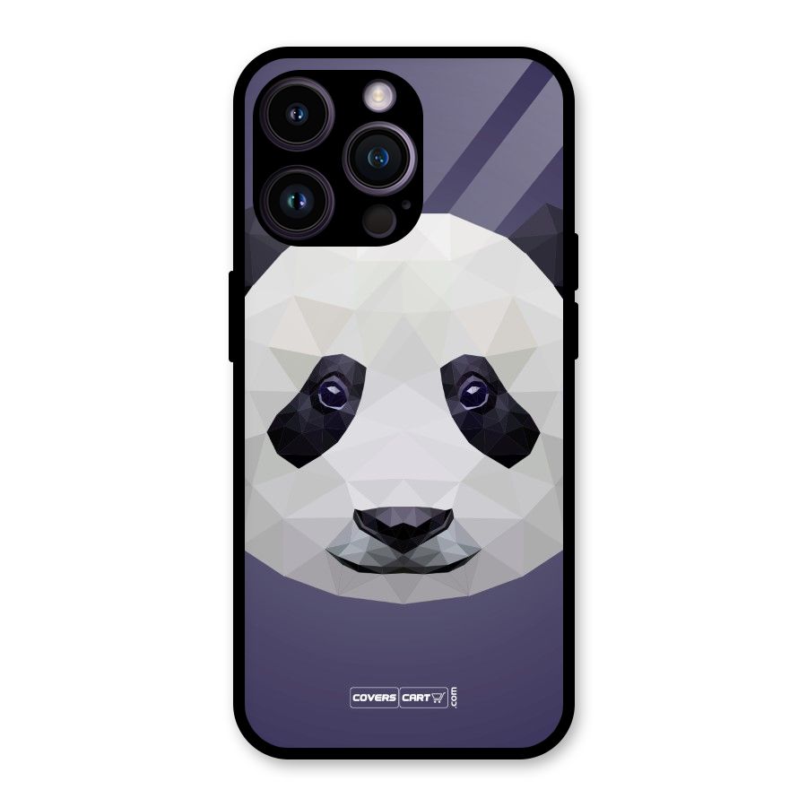 Polygon Panda Glass Back Case for iPhone 14 Pro Max