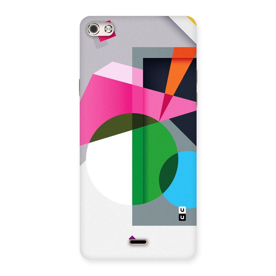 Polygons Cute Pattern Back Case for Micromax Canvas Silver 5