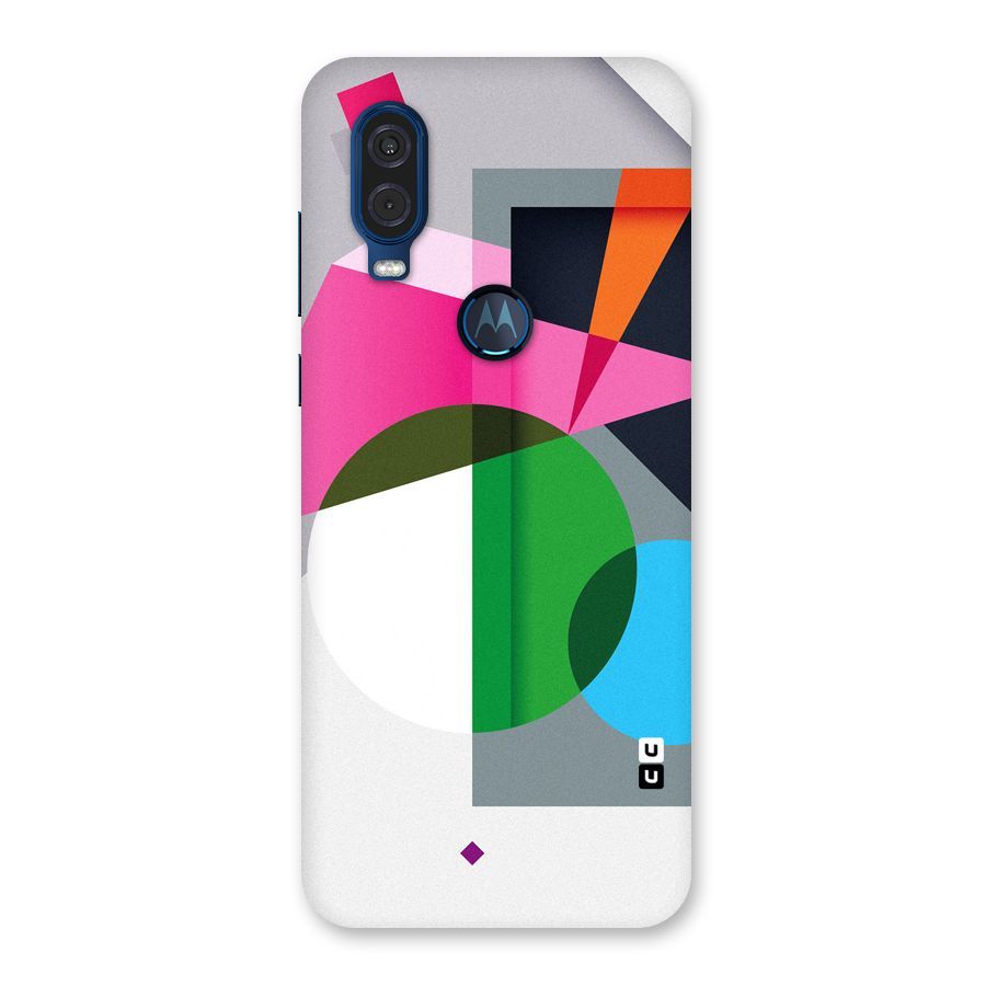 Polygons Cute Pattern Back Case for Motorola One Vision