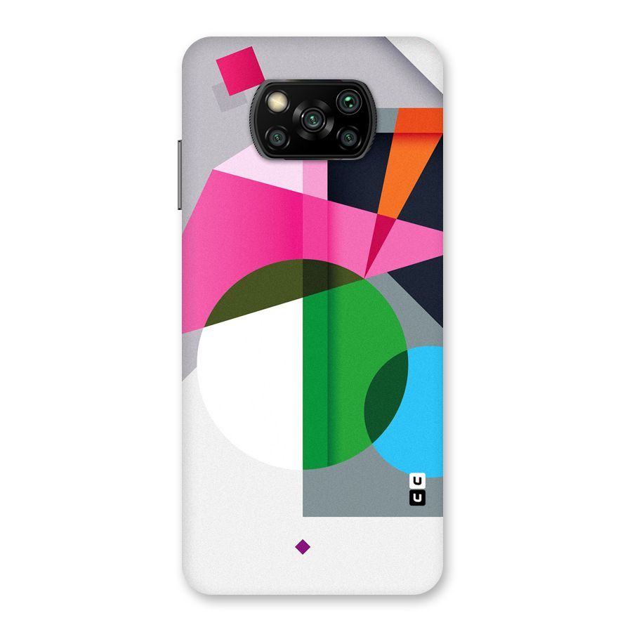 Polygons Cute Pattern Back Case for Poco X3