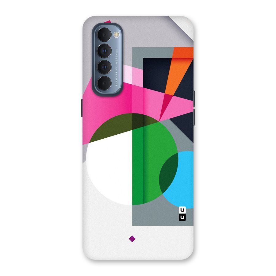 Polygons Cute Pattern Back Case for Reno4 Pro