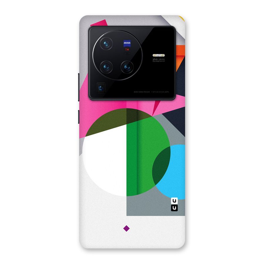 Polygons Cute Pattern Back Case for Vivo X80 Pro
