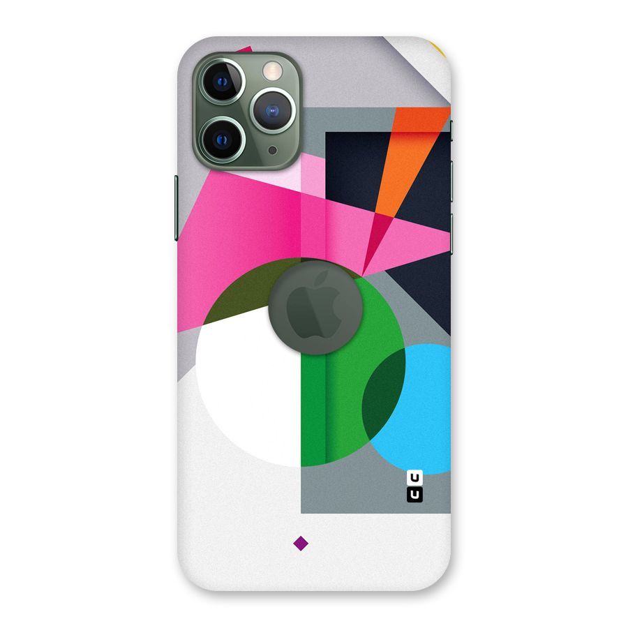 Polygons Cute Pattern Back Case for iPhone 11 Pro Logo  Cut
