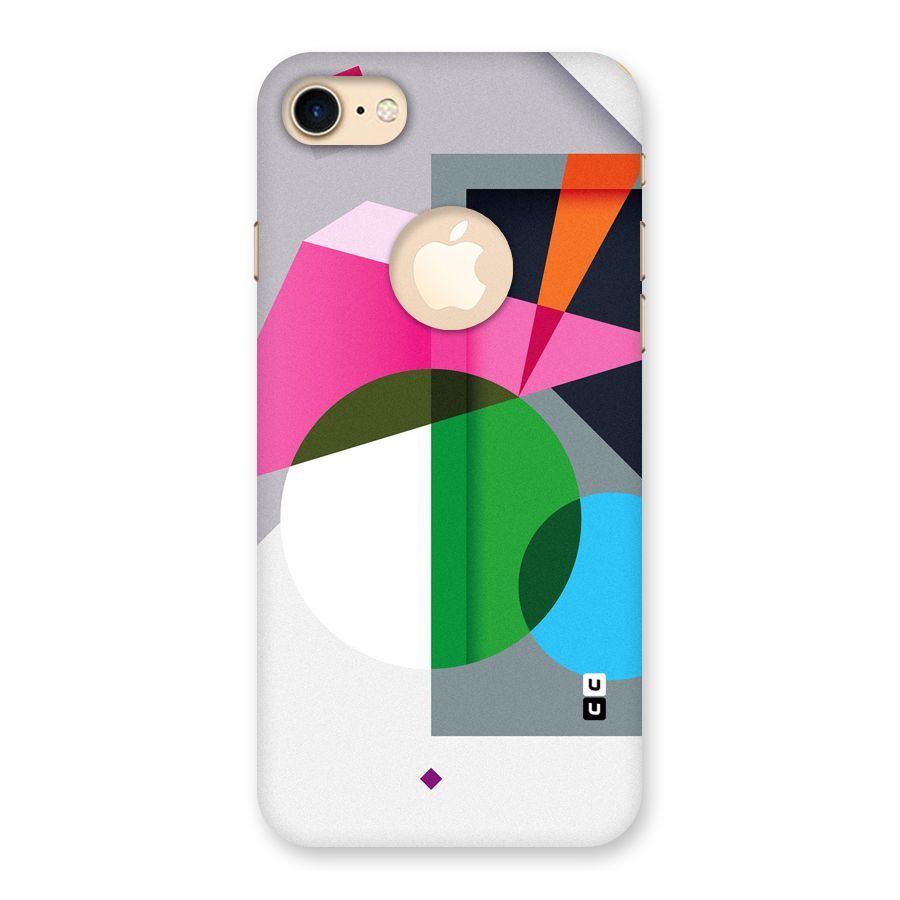Polygons Cute Pattern Back Case for iPhone 7 Logo Cut