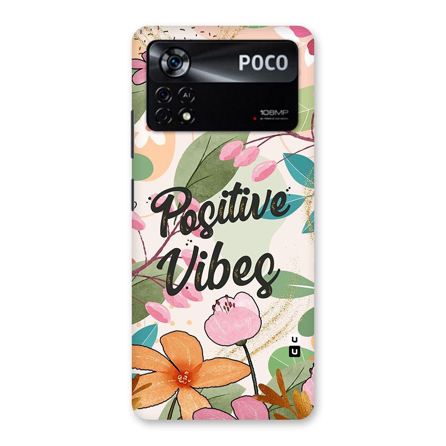 Positive Vibes Back Case for Poco X4 Pro 5G