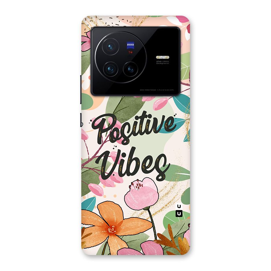 Positive Vibes Back Case for Vivo X80