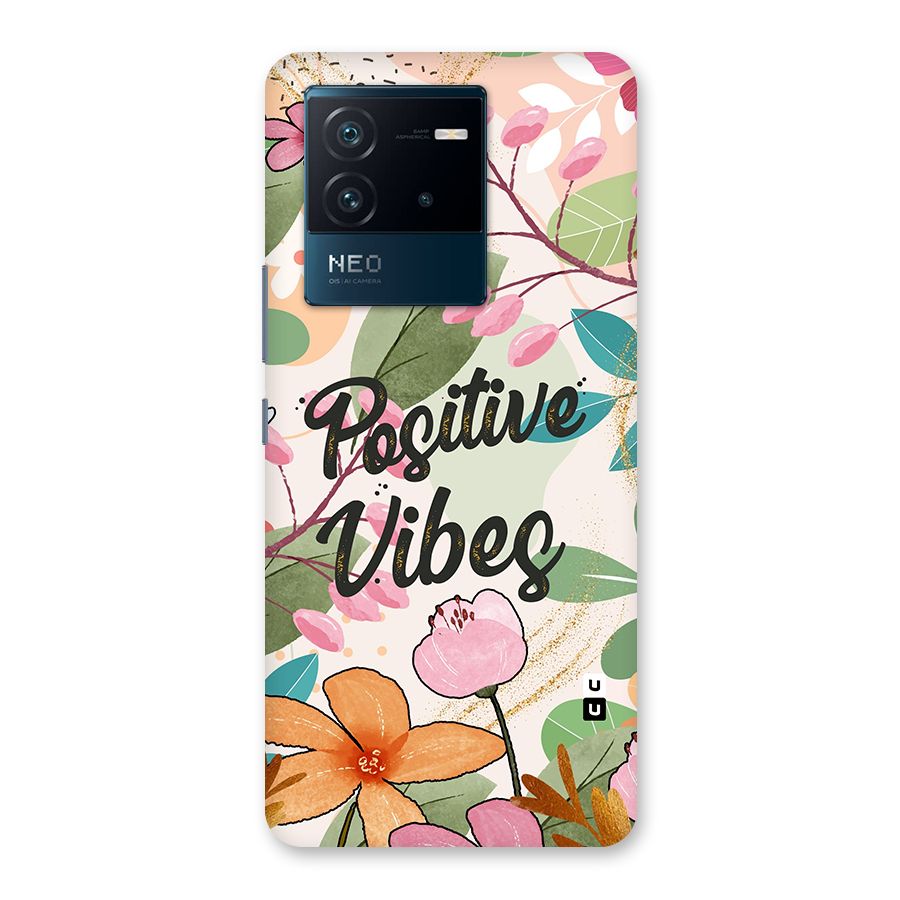 Positive Vibes Back Case for Vivo iQOO Neo 6 5G