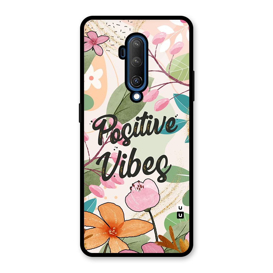 Positive Vibes Glass Back Case for OnePlus 7T Pro