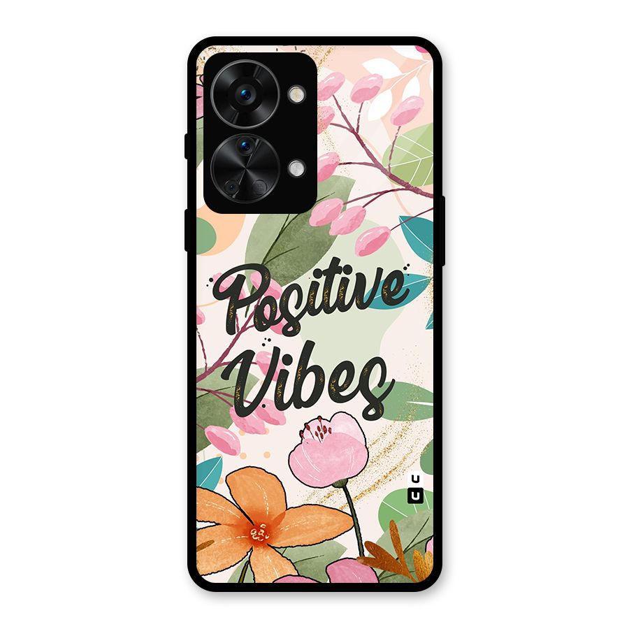 Positive Vibes Glass Back Case for OnePlus Nord 2T