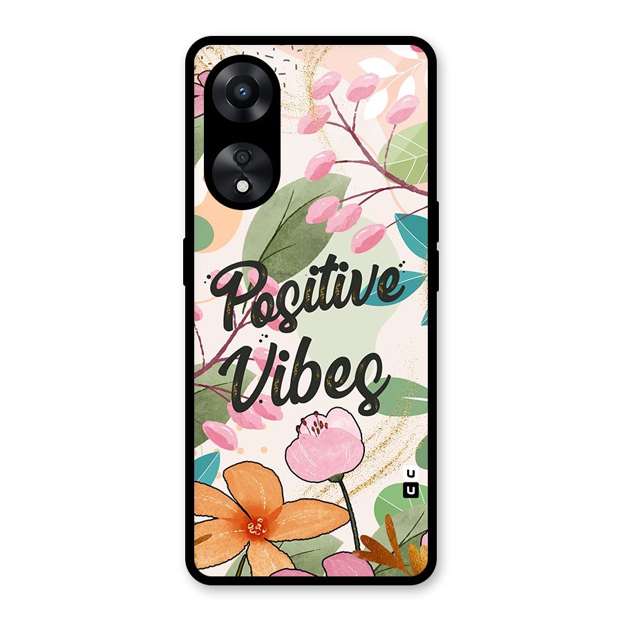 Positive Vibes Glass Back Case for Oppo A78
