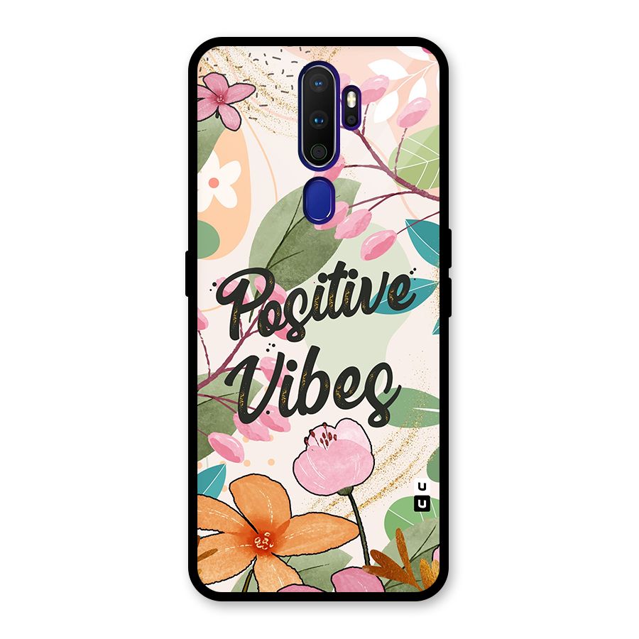 Positive Vibes Glass Back Case for Oppo A9 (2020)