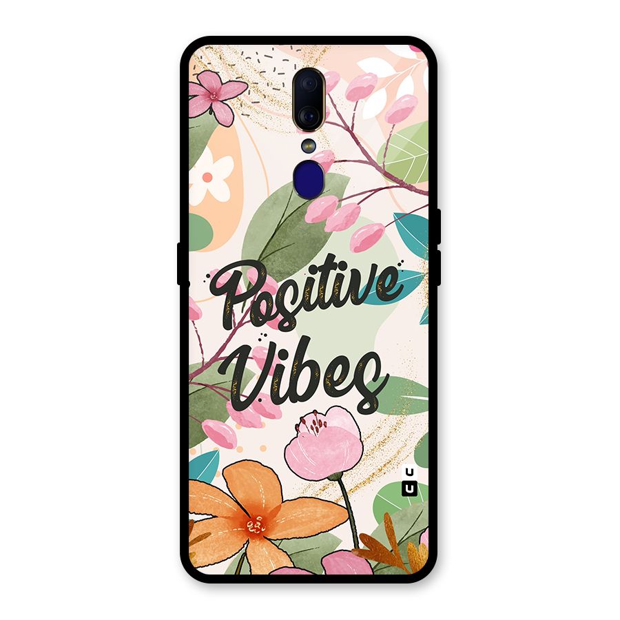 Positive Vibes Glass Back Case for Oppo F11