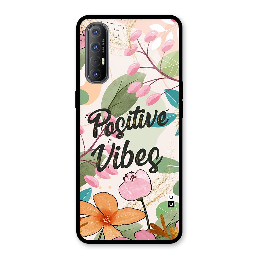 Positive Vibes Glass Back Case for Oppo Reno3 Pro
